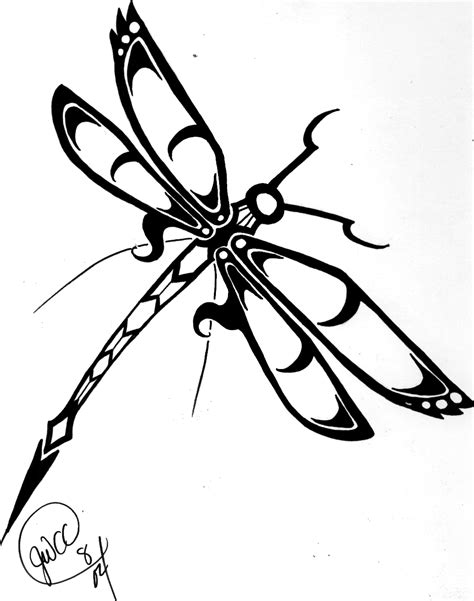 Dragonflies Drawings Clipart Best