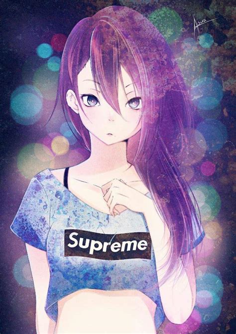Supreme Anime Girl Hypebeast Lalocawallpaper