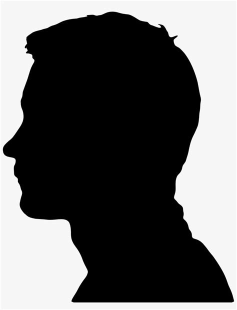 Male Head Silhouette Png Vector Black And White Stock Male Silhouette