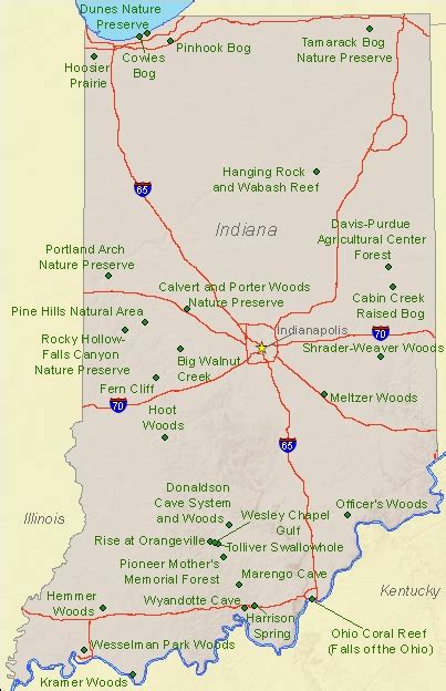 State Parks In Indiana Map Interactive Map