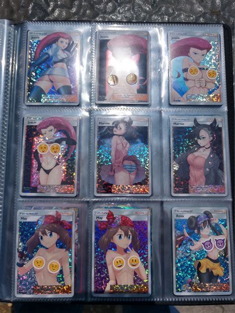 Sexy Trading Cards Pc Set Full Art Orica Holo Pokemon Etsy