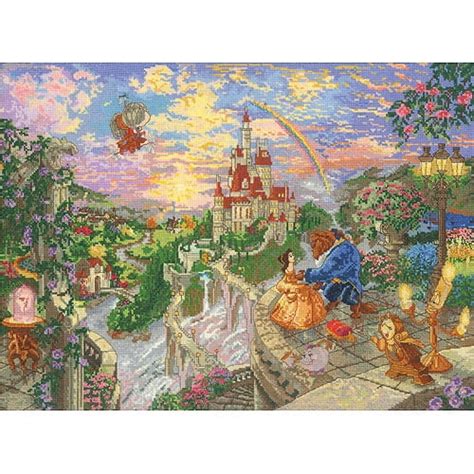 Disney Dreams Collection By Thomas Kinkade Beauty And Beast 16 X 12 18