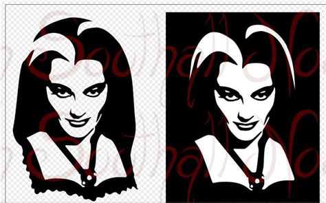 Lily Munster Svg X2 Yvonne De Carlo Inspired Vector Digital Downloads