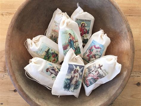 Easter Religious Catholic T Bags Set Of 8 Vintage 4x6 Or Etsy