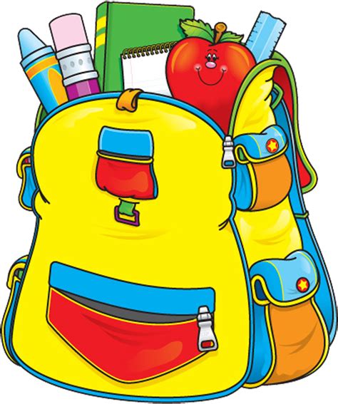 Clip Art School School Bag Clipart Png Transparent Png Full Size
