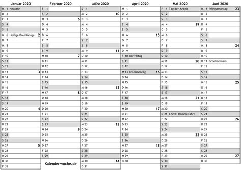 Kalender 2021 kostenlos downloaden und ausdrucken. Kalender 2020 1. Hälfte