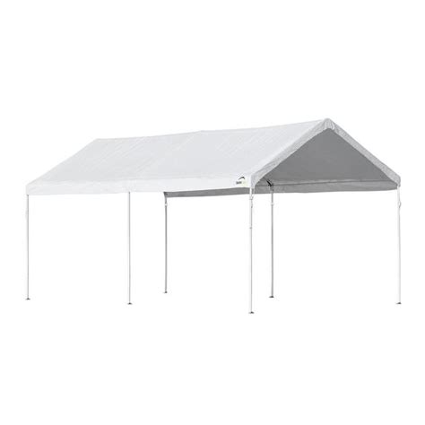 Shelterlogic 10 Ft W X 20 Ft D Canopy In White With High Grade Steel