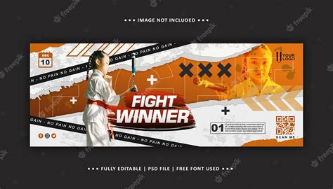 Premium Psd Karate Kid Fight Banner Promotion Social Media Post