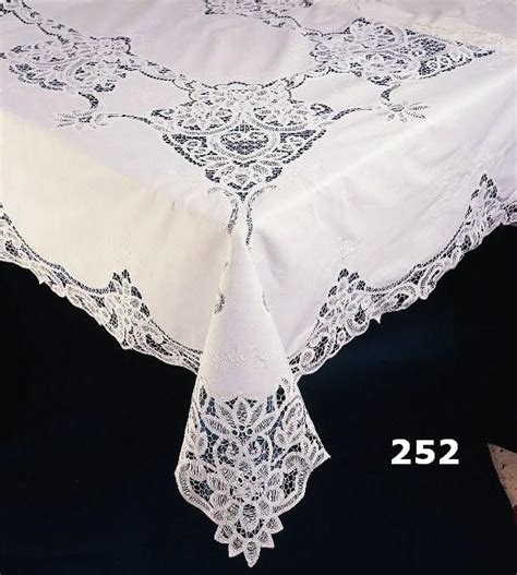 Battenburg Lace Tablecloth 72 X 126 Ivoryecru Oblong 12 Napkins