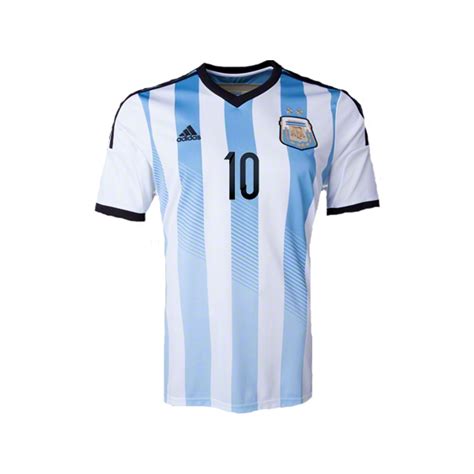 Adidas Argentina 2014 Authentic Home Messi Jersey Soccer Plus