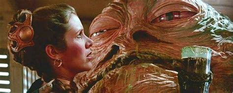 Star Wars Carrie Fisher Compartilha Uma Mensagem Especial Para Jabba O