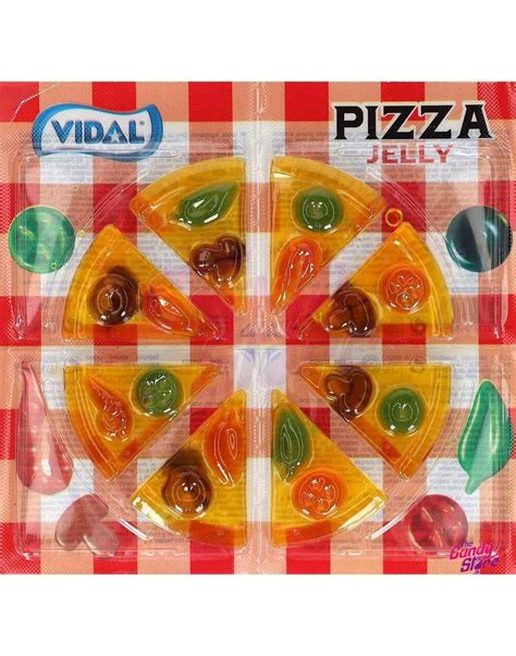 Vidal Jelly Pizza Vingummibiter Formet Som Pizza 66 Gram Se Alle