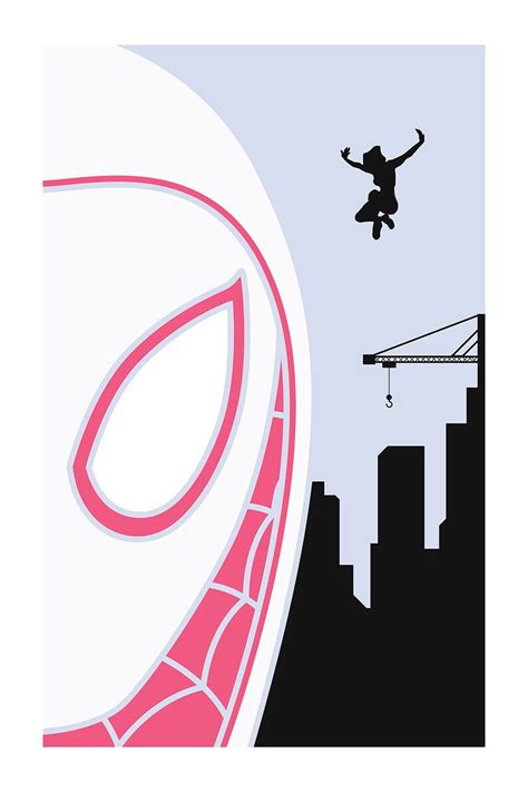 Marvel Minimalist Miles Morales And Gwen Stacy Set Etsy