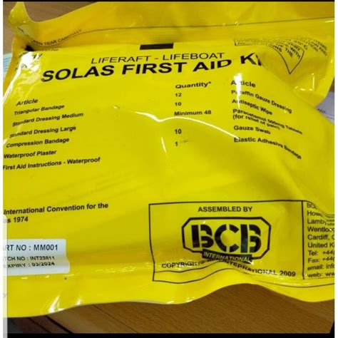 Jual Obat Obatan Solas Solas First Aid Kit BCB With Certificated