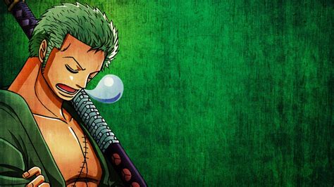 Cool Drawing Zoro Pfp Green Background