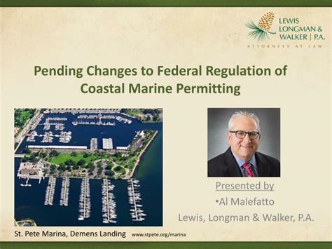 Ppt Pending Changes To Federal Regulation Of Coastal Marine