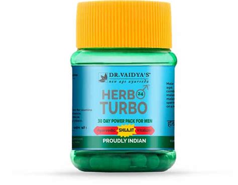 buy dr vaidya s herbo24turbo ayurvedic capsules for male wellness 30 capsules pack of 1