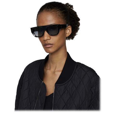 Stella Mccartney Geometric Logo Sunglasses Shiny Black Sunglasses Stella Mccartney