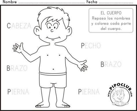 Actividades Y Ejercicios Para Infantil Y Primaria Escribe Las Partes