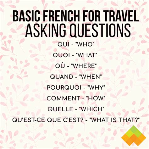 46 Basic French Words And Phrases For Travel