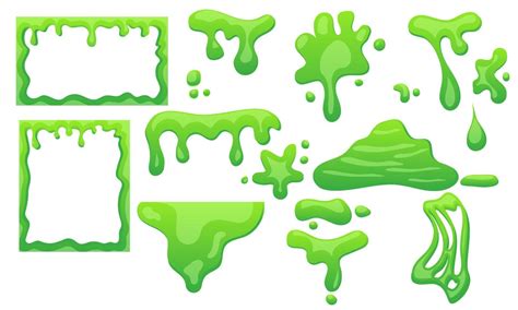 Slime Background Border Frame And Green Mucus Halloween Ooze Or Goo