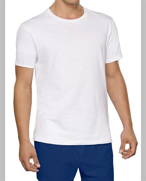 Tall Mens Classic White Crew Neck T Shirts 6 Pack Fruit