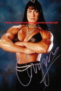 Chyna Wwe Wwf Women Champion Playboy Sexy Signed X Poster Photo