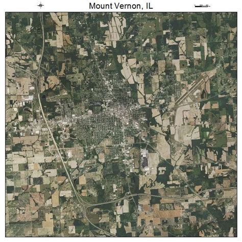 Aerial Photography Map Of Mount Vernon Il Illinois