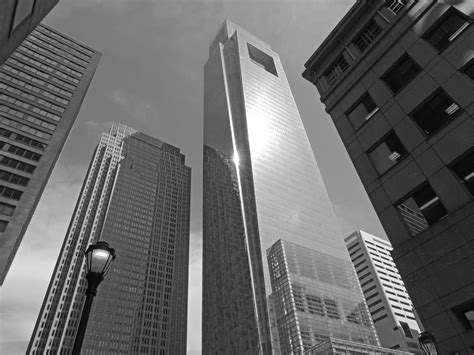 Philadelphia Skyscrapers Black And White Photograph By Cityscape