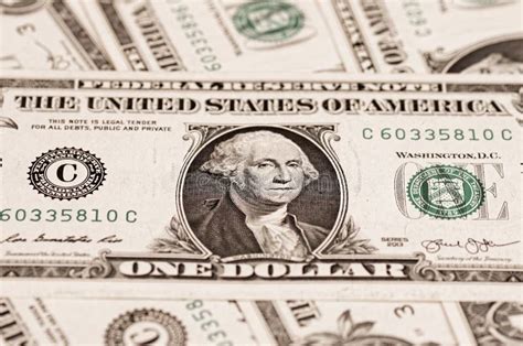 United States One Dollar Bills Stock Image Image Of Investment