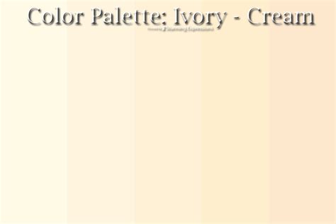 Color Palette Ivory Tan Stunning Expressions