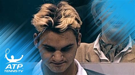 I have a theory about the smashing pumpkins: Roger Federer in Rotterdam in 1999 - with blonde hair ...