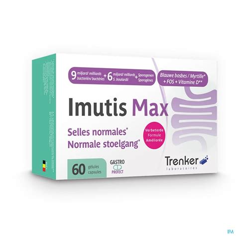 Imutis Max 60 Caps Nf Flore Intestinale Pharmacodel Pharmacie En Ligne