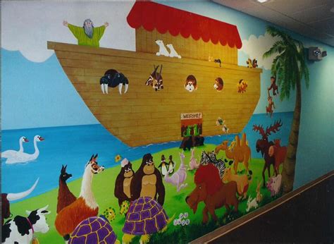 Noahs Ark Mural Noahs Ark Mural Mural Murals For Kids