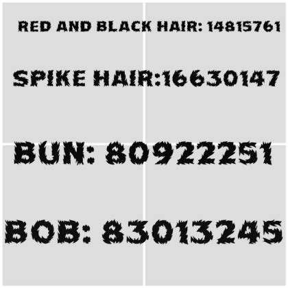 Below are 43 working coupons for roblox hair id codes from reliable websites that we have updated for users to get maximum savings. Rp Hair Ids - Roblox