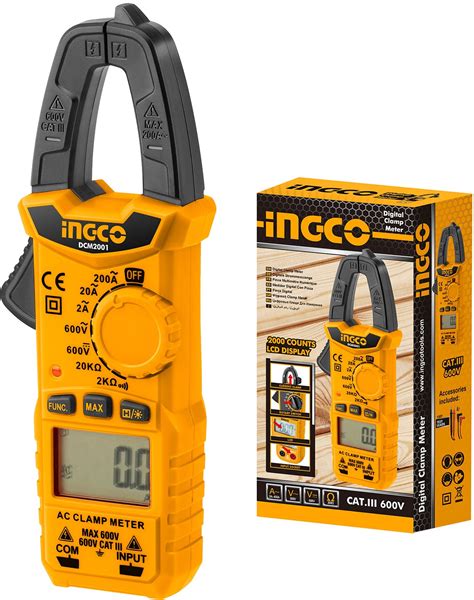 Ingco Ac Clamp Meter Dcm2001 Multimeters And Clamp Meters Horme Singapore