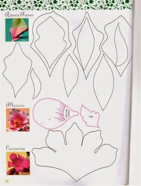 20 Moldes De Rosas Para Imprimir Artesanato Passo A Passo Paper