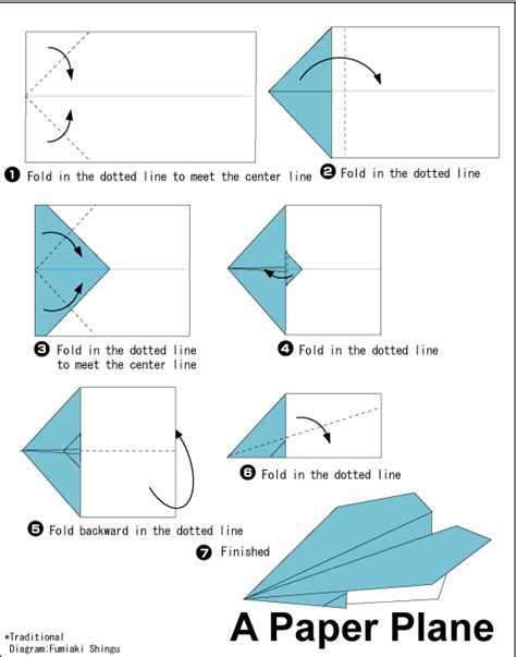 Paper Plane 1 Easy Origami Instructions For Kids