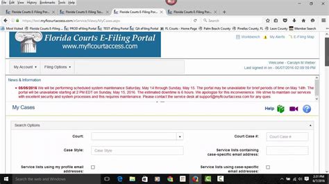 Florida Courts E Filing Portal 2016 Youtube