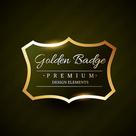 Premium Vector Vector Golden Badge Premium Label Design