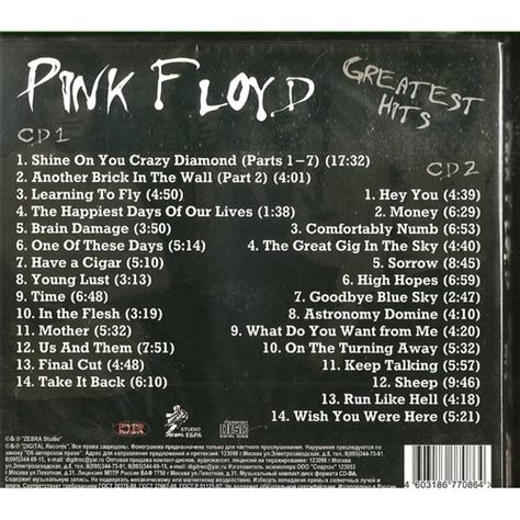 Greatest Hits Pink Floyd Cd2枚 売り手： Rockinronnie Id115769592