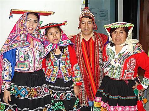 Peru Ecuador Peruvian People Andes Inca Widow Traditional Dresses