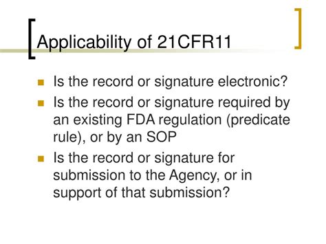 Ppt 21 Cfr Part 11 Powerpoint Presentation Free Download Id3567780