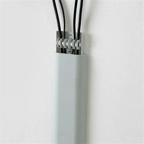 Gray Pp Wiring Cable Duct Cable Trunking Tv Cord Cover Conceals Cables