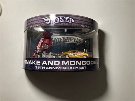 Hot Wheels Snake And Mongoose 35th Anniversary Set