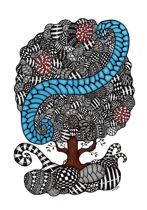 Tree Of Mystery Drawing By Cathy Nestroyl Fine Art America