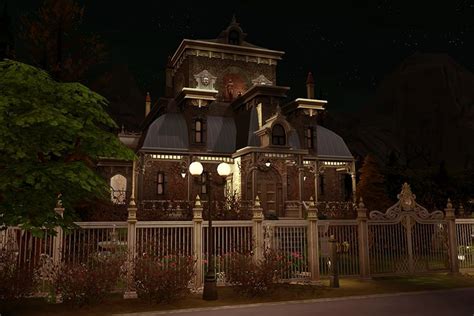 Ts4 Cc Finds Vampire House Sims 4 Houses Sims