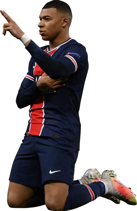 Kylian Mbappé Paris Saint Germain Football Render Footyrenders