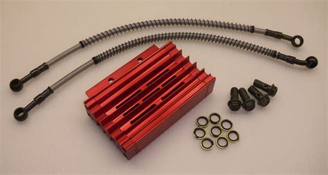 What is the best engine oil for your motorcycle? Billet Aluminum Oil Cooler Red CRF50 & Pit Bikes Type 2 ...