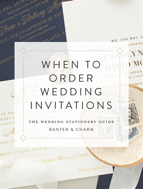 When To Order Wedding Invitations The Wedding Stationery Guide